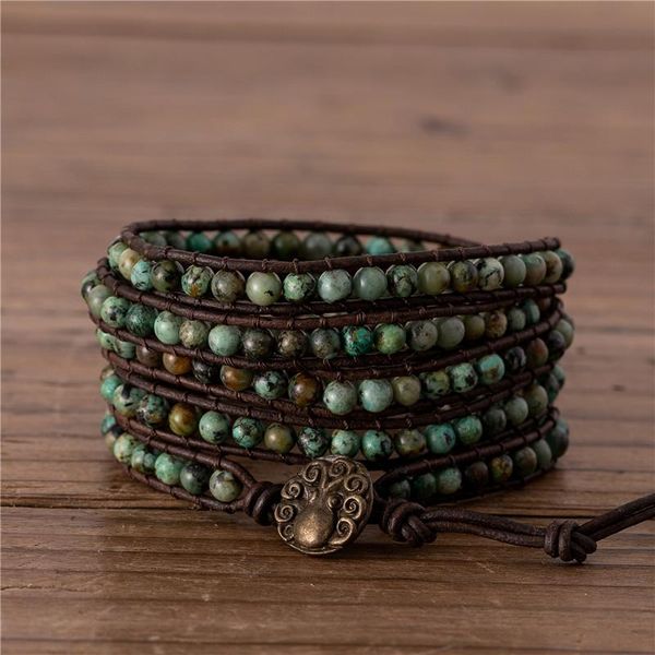 handmade african turquoises 5 rows wrap bracelet boho natural stone leather girl yoga jewelry friend gift drop charm bracelets, Golden;silver
handmade african turquoises 5 rows wrap bracelet boho natural stone leather girl yoga jewelry friend gift drop charm bracelets, Golden;silver