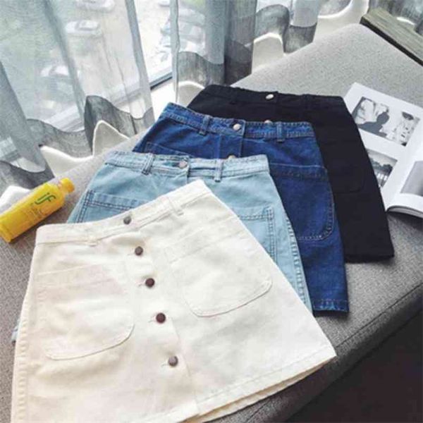 summer arrival denim skirts womens korean preppy style buttons decorated jeans fashion mini 210527, Black
summer arrival denim skirts womens korean preppy style buttons decorated jeans fashion mini 210527, Black