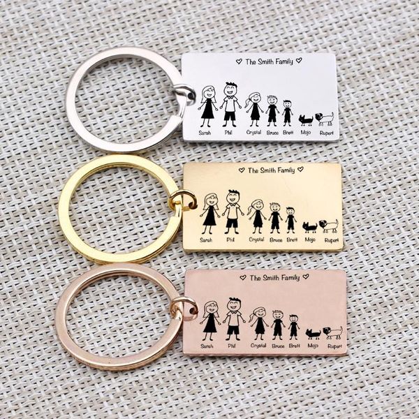 keychains family love key chain name customized personalized pets engraved 3 colors for parents children present keyring bag charm, Silver
keychains family love key chain name customized personalized pets engraved 3 colors for parents children present keyring bag charm, Silver