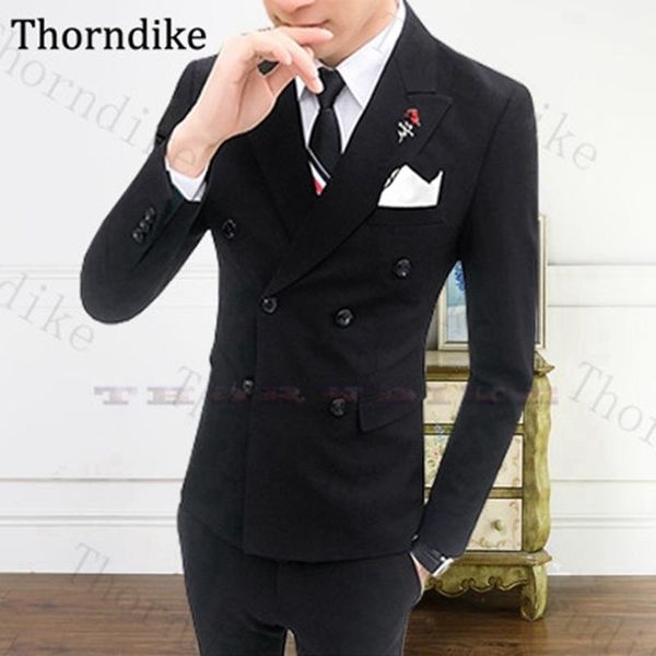thorndike wedding suit for men double breasted slim fit groom tuxedos costume homme terno masculino trajes de hombre men's suits & blaz, White;black
thorndike wedding suit for men double breasted slim fit groom tuxedos costume homme terno masculino trajes de hombre men's suits & blaz, White;black