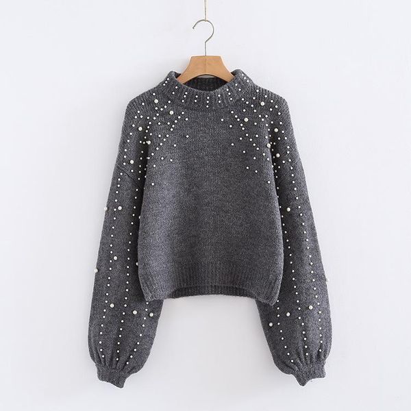women's sweaters 2021 autumn and winter round neck loose sweater short pearl decorative fashion..., White;black
women's sweaters 2021 autumn and winter round neck loose sweater short pearl decorative fashion..., White;black