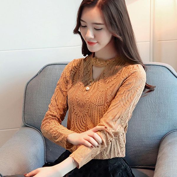 women's blouses & shirts 2021 autumn women lace blouse long sleeve fashion and crochet blusas casual female clothing plus size femme, White
women's blouses & shirts 2021 autumn women lace blouse long sleeve fashion and crochet blusas casual female clothing plus size femme, White