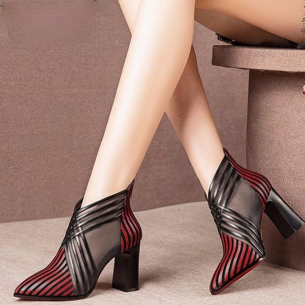 boots 2021 woman stripe ankle summer women high heels women's mesh casual pointed toe boot ladies fashion female shoes, Black
boots 2021 woman stripe ankle summer women high heels women's mesh casual pointed toe boot ladies fashion female shoes, Black
