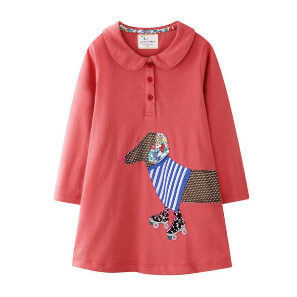 jumping meters fashion collar girls cotton dresses animals applique cute autumn baby clothes princess long sleeve 210529, Red;yellow
jumping meters fashion collar girls cotton dresses animals applique cute autumn baby clothes princess long sleeve 210529, Red;yellow