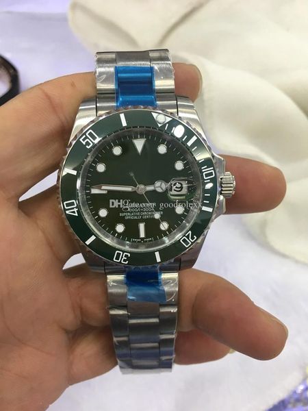 luxury watch asia 2813 mechanical 40mm 116610 ceramic green dial/ bezel automatic fashion blue luminous men' watches, Slivery;brown
luxury watch asia 2813 mechanical 40mm 116610 ceramic green dial/ bezel automatic fashion blue luminous men' watches, Slivery;brown