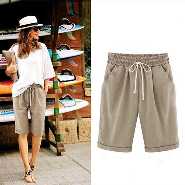women's shorts women lady pirate casual elastic waistband loose with pocket fashion for summer bs88, White;black
women's shorts women lady pirate casual elastic waistband loose with pocket fashion for summer bs88, White;black