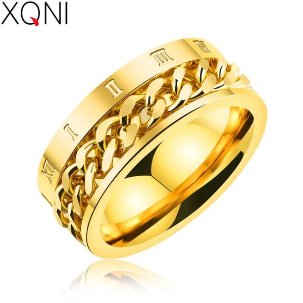 cluster rings xqni unique chain spinner for men roman numerals design gold color 8mm width punk boy & male jewelry band party gift, Golden;silver
cluster rings xqni unique chain spinner for men roman numerals design gold color 8mm width punk boy & male jewelry band party gift, Golden;silver
