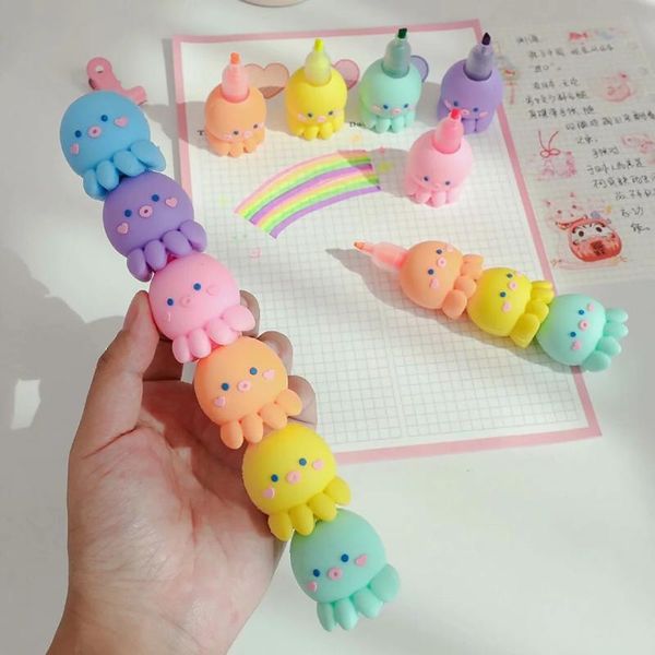 highlighters kawaii assembly ocs fluorescent note number pen set painting highlight mark children's gifts school supplies stationery, Black;red
highlighters kawaii assembly ocs fluorescent note number pen set painting highlight mark children's gifts school supplies stationery, Black;red