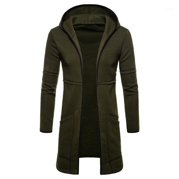 men's wool & blends nice hooded coat solid long sleeve trench casual hoodies oversized cardigan overcoat casaco masculino abrigo hombre, Black
men's wool & blends nice hooded coat solid long sleeve trench casual hoodies oversized cardigan overcoat casaco masculino abrigo hombre, Black