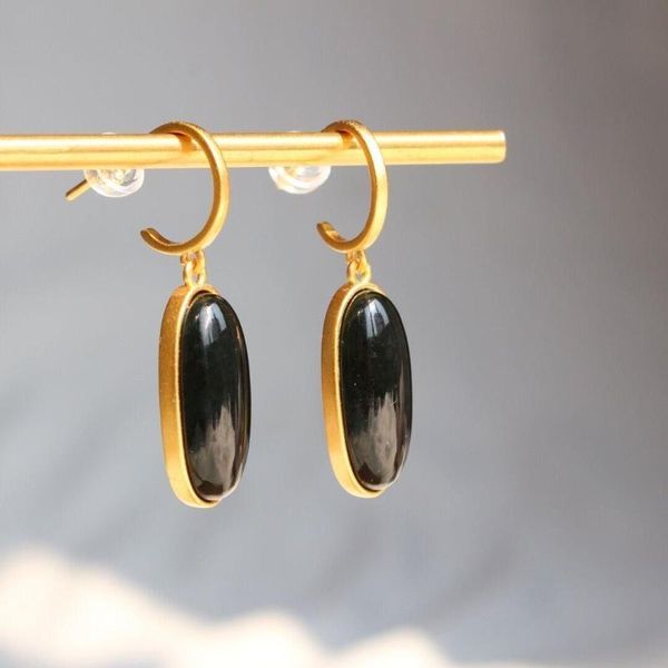 dangle & chandelier silver inlaid natural hetian dark jade oval geometry earrings chinese classical gilded light luxury charm women's j
dangle & chandelier silver inlaid natural hetian dark jade oval geometry earrings chinese classical gilded light luxury charm women's j