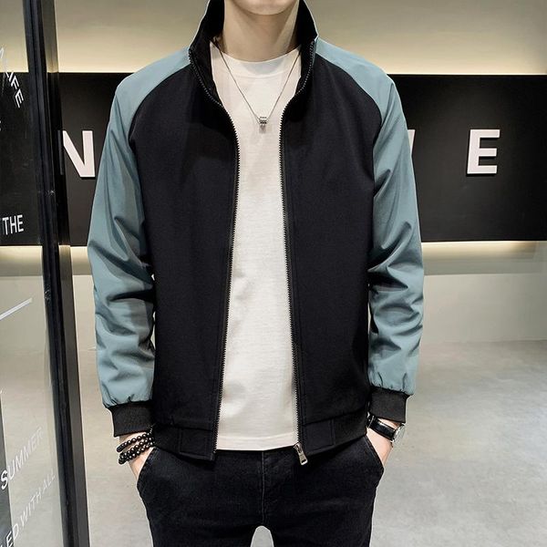 men's jackets jacket men spring sports mens coat male fashion contrast color stand collar casual bomber outwear winter clothing man, Black;brown
men's jackets jacket men spring sports mens coat male fashion contrast color stand collar casual bomber outwear winter clothing man, Black;brown