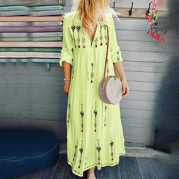 spring summer 2021 bohemia maxi dress women abaya chic printed yellow white long sleeve fashion beach dresses loose casual robe ethnic cloth, Red
spring summer 2021 bohemia maxi dress women abaya chic printed yellow white long sleeve fashion beach dresses loose casual robe ethnic cloth, Red