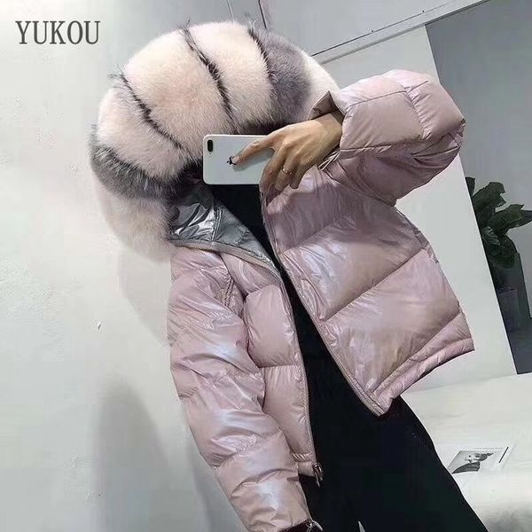 leather sellers women coat fashion female white duck down jaket large real fox fur collar windbreak war, Black
leather sellers women coat fashion female white duck down jaket large real fox fur collar windbreak war, Black