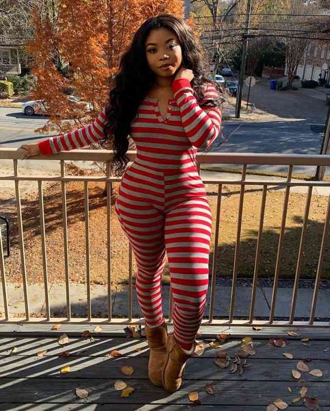 womens striped pajama jumpsuit casual tight romper long sleeve button-down leotard sleepwear female pyjama femme sleepwear, Black;white
womens striped pajama jumpsuit casual tight romper long sleeve button-down leotard sleepwear female pyjama femme sleepwear, Black;white