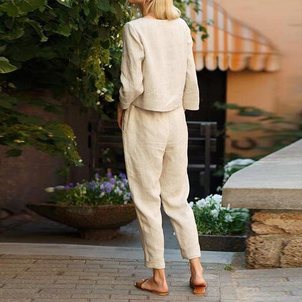 elegant o neck solid womenpant loose suit autumn casual women long sleeve pullover outfit fashion lady 2 piece set, White
elegant o neck solid womenpant loose suit autumn casual women long sleeve pullover outfit fashion lady 2 piece set, White