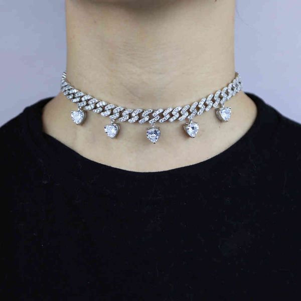 new hip hop choker necklace with cz paved jewelry gold color plated lucky heart charm cuban chain statement necklace x0509, Black
new hip hop choker necklace with cz paved jewelry gold color plated lucky heart charm cuban chain statement necklace x0509, Black