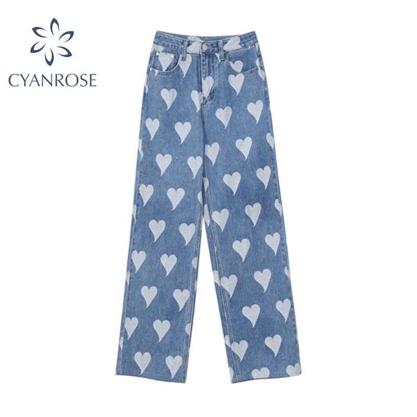 women's jeans 2021 high waist women hip hop printed vintage harajuku streetwear loose casual pants female wide leg trousers, Blue
women's jeans 2021 high waist women hip hop printed vintage harajuku streetwear loose casual pants female wide leg trousers, Blue