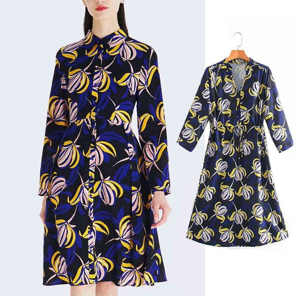 casual dresses fashion woman shirt flower print turn-down collar ladies single-breasted long sleeve slim spring midi dress nvza, Black;gray
casual dresses fashion woman shirt flower print turn-down collar ladies single-breasted long sleeve slim spring midi dress nvza, Black;gray