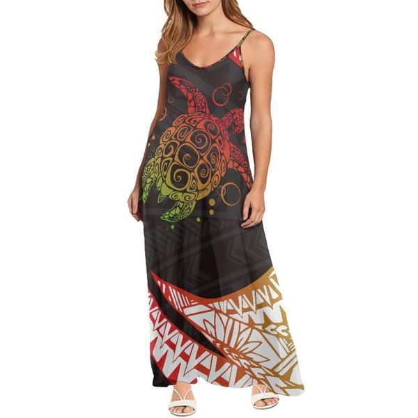 casual dresses polynesian tribe turtle design women's dress gradual print o-neck strap summer maxi, Black;gray
casual dresses polynesian tribe turtle design women's dress gradual print o-neck strap summer maxi, Black;gray