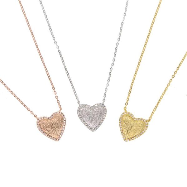 chains 2021 925 sterling silver mini heart pendant necklace cute love cz 3 color chain for women kids gift
chains 2021 925 sterling silver mini heart pendant necklace cute love cz 3 color chain for women kids gift