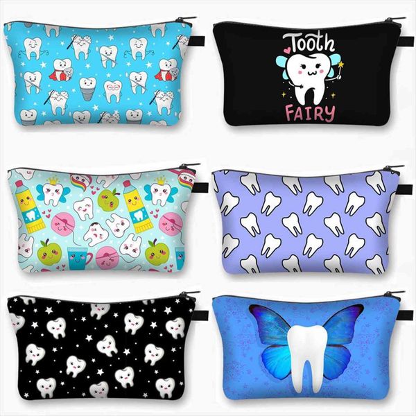 cartoon teeth and tooth fairy cosmetic bags print case women makeup organizer dental hygienist girls storage ladies make up bag
cartoon teeth and tooth fairy cosmetic bags print case women makeup organizer dental hygienist girls storage ladies make up bag