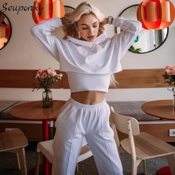 women's two piece pants 2021 autumn fashion sports 2 two-piece set hooded collar short + waist shorts casual, White
women's two piece pants 2021 autumn fashion sports 2 two-piece set hooded collar short + waist shorts casual, White