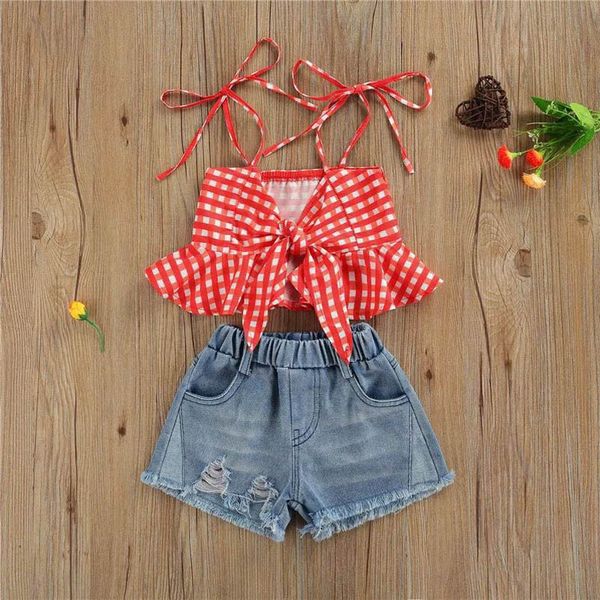 kids clothing sets girls outfits baby clothes childrens suit summer children wear sleeveless tank denim shorts 2pcs b7499, White
kids clothing sets girls outfits baby clothes childrens suit summer children wear sleeveless tank denim shorts 2pcs b7499, White