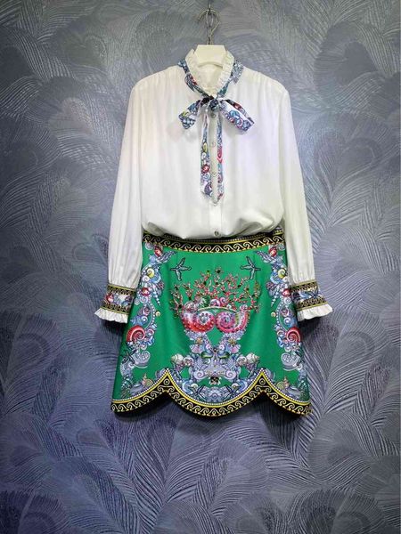 two piece dress australia zim style bowknot wood ear collar stitching shirt + half skirt isw6, White
two piece dress australia zim style bowknot wood ear collar stitching shirt + half skirt isw6, White