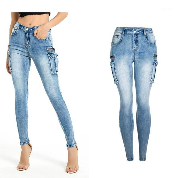 american women multi pockets streetwear skinny jeans office lady high waist slim fit chic denim pant female vintage blue trouser women'
american women multi pockets streetwear skinny jeans office lady high waist slim fit chic denim pant female vintage blue trouser women'