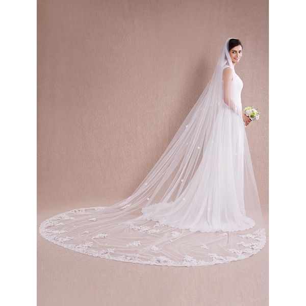 bridal veils lan ting bride one-tier cut edge wedding veil cathedral 53 appliques tulle, Black
bridal veils lan ting bride one-tier cut edge wedding veil cathedral 53 appliques tulle, Black