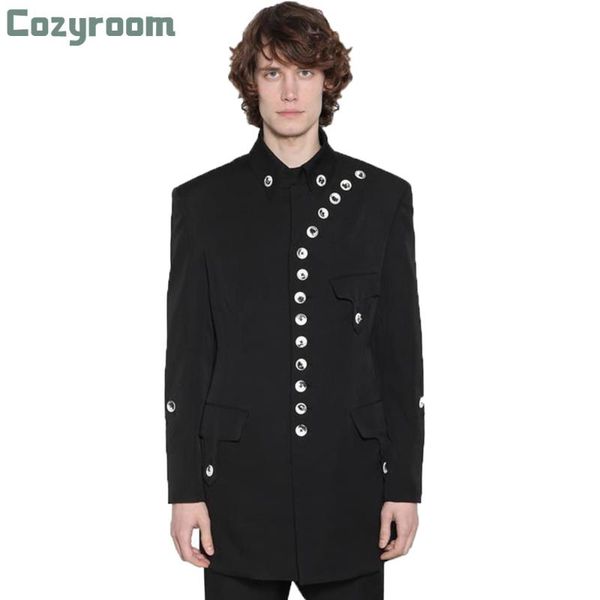 mens casual blazer jacket 2021 single-breasted slim long-sleeved stand-up collar yamamoto style large size clothing men's suits & blaze, White;black
mens casual blazer jacket 2021 single-breasted slim long-sleeved stand-up collar yamamoto style large size clothing men's suits & blaze, White;black