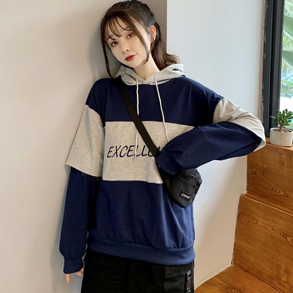 women's hoodies & sweatshirts 2021 spring autumn long sleeve hooede sweetshirts women striped korean fit students oversized pullover, Black
women's hoodies & sweatshirts 2021 spring autumn long sleeve hooede sweetshirts women striped korean fit students oversized pullover, Black