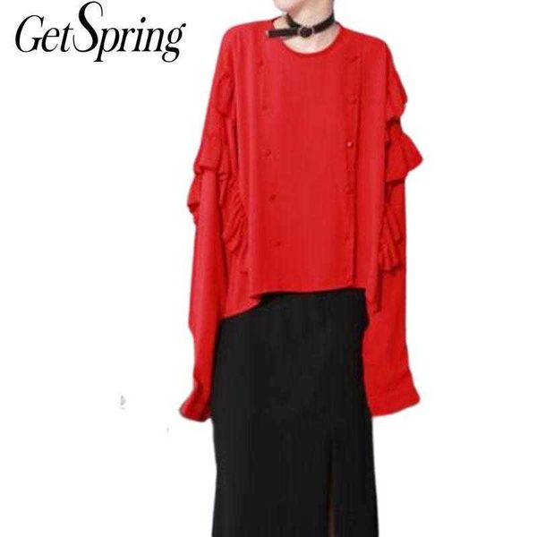 getsring women chiffon blouse falbala shirts s loose plus size black red vintage retro ruffle 210601, White
getsring women chiffon blouse falbala shirts s loose plus size black red vintage retro ruffle 210601, White