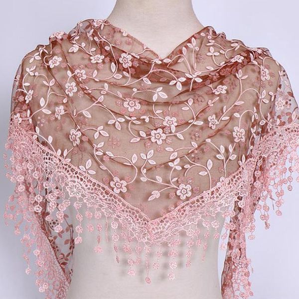 scarves women fashion triangle wrap lady shawl flower lace scarf female baby tassel shawls spring summer po props accessories, Blue;gray
scarves women fashion triangle wrap lady shawl flower lace scarf female baby tassel shawls spring summer po props accessories, Blue;gray