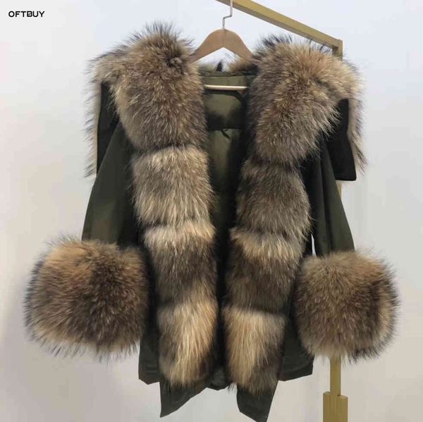 women's fur & faux winter jacket women real coat big natural raccoon collar long parka white duck down streetwear korea fashion ubfz, Black
women's fur & faux winter jacket women real coat big natural raccoon collar long parka white duck down streetwear korea fashion ubfz, Black