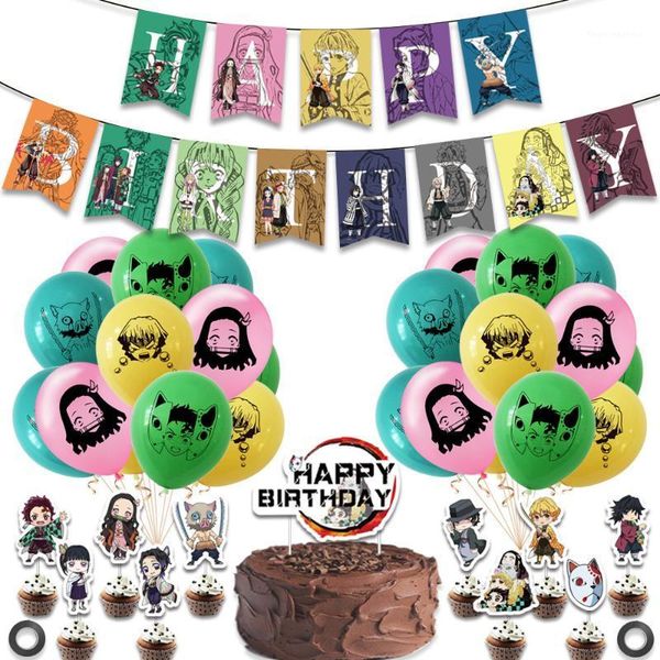 party decoration 38pcs/set anime demon slayer kimetsu no yaiba balloons birthday banner cake er baby shower decor1
party decoration 38pcs/set anime demon slayer kimetsu no yaiba balloons birthday banner cake er baby shower decor1