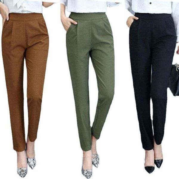 women's pants & capris women large size seluar wanita long harem causal trousers business formal office slack green and black khaki str, Black;white
women's pants & capris women large size seluar wanita long harem causal trousers business formal office slack green and black khaki str, Black;white