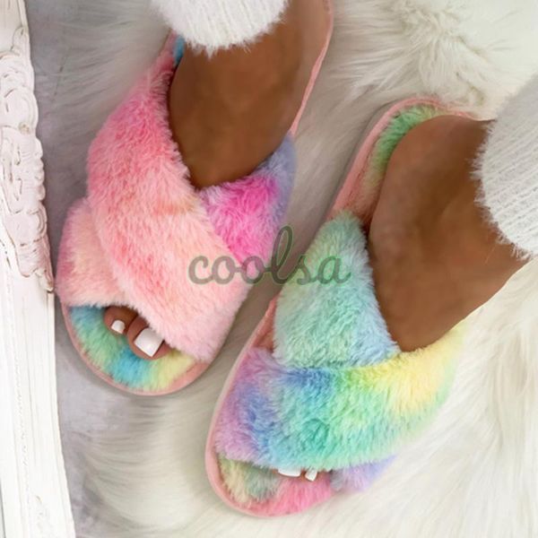 winter women faux fur slippers plush house shoes flat cozy indoor slides fluffy flip flop female furry warm woman, Black
winter women faux fur slippers plush house shoes flat cozy indoor slides fluffy flip flop female furry warm woman, Black