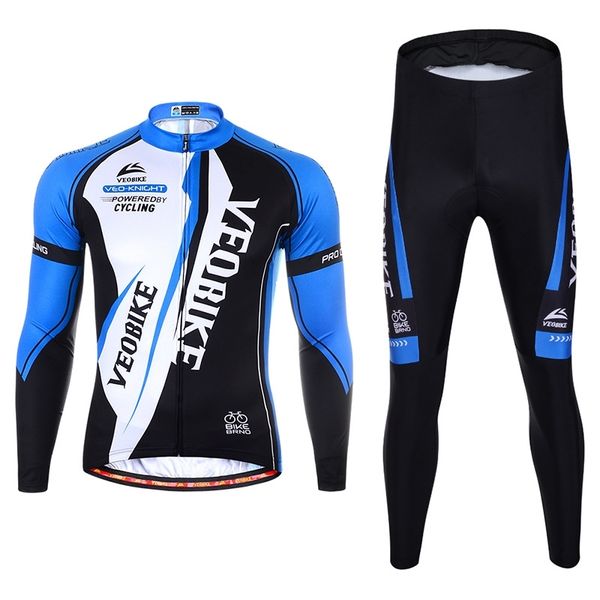 vb men's long sleeve cycling suit, Gray