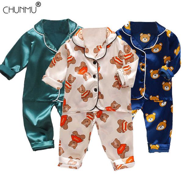 children's pajamas set spring baby boy girl clothes casual sleepwear set kids cartoon +pants toddler clothing sets x0902, White
children's pajamas set spring baby boy girl clothes casual sleepwear set kids cartoon +pants toddler clothing sets x0902, White
