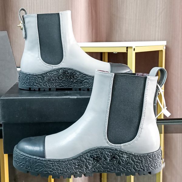 womens designer chelsea boots fall winter fashion platform round toe ankle shoes stitching two color size 35-40, Black
womens designer chelsea boots fall winter fashion platform round toe ankle shoes stitching two color size 35-40, Black