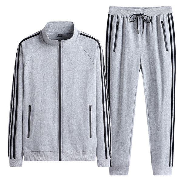 men's tracksuits large spring and autumn 95 cotton sports st collar suit long sleeve coat wo two piece flat foot l-8xl, Gray
men's tracksuits large spring and autumn 95 cotton sports st collar suit long sleeve coat wo two piece flat foot l-8xl, Gray