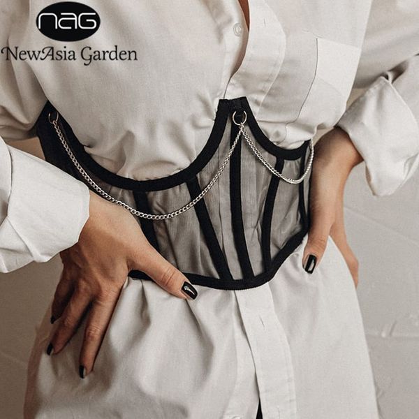newasia mesh corset chain see through lace up strapless solid color bodycon bustier women elegant casual streetwear new 210413, White
newasia mesh corset chain see through lace up strapless solid color bodycon bustier women elegant casual streetwear new 210413, White