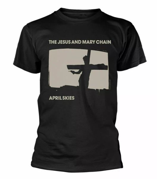 official the jesus & mary chain t shirt april skies black mens classic rock new, White;black
official the jesus & mary chain t shirt april skies black mens classic rock new, White;black