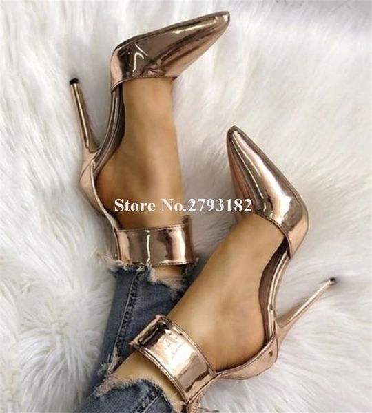 dress shoes women charming fashion pointed toe patent leather stiletto heel pumps gold silver ankle wrap high heels formal, Black
dress shoes women charming fashion pointed toe patent leather stiletto heel pumps gold silver ankle wrap high heels formal, Black