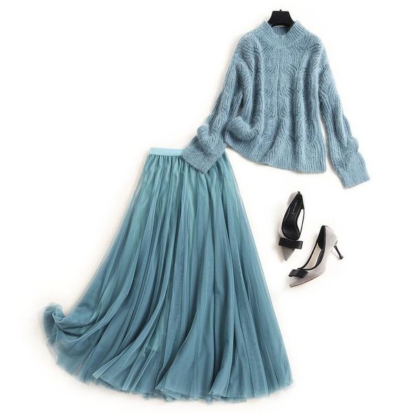 women's tracksuits women autumn winter fall long mesh skirts two piece sets clothing set hair mix knitted sweater loose green, Gray
women's tracksuits women autumn winter fall long mesh skirts two piece sets clothing set hair mix knitted sweater loose green, Gray