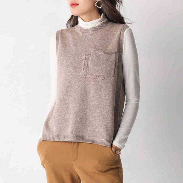 tanks 2021 autumn winter women sleeveless wool jacket coat female o-neck knitted sweater loose warm cashmere vest outwear, White
tanks 2021 autumn winter women sleeveless wool jacket coat female o-neck knitted sweater loose warm cashmere vest outwear, White