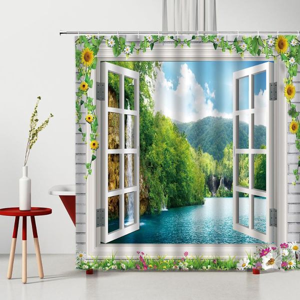 shower curtains window view natural scenery bathroom waterproof polyester fabric screen multi-size home decoration
shower curtains window view natural scenery bathroom waterproof polyester fabric screen multi-size home decoration