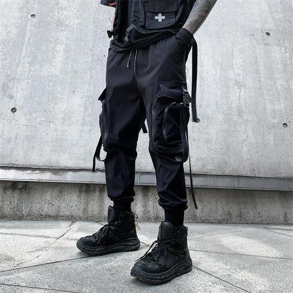 men's pants spring summer men sides multi pockets hip hop cargo korean style techwear trousers man vintage casual streetwear joggers, Black
men's pants spring summer men sides multi pockets hip hop cargo korean style techwear trousers man vintage casual streetwear joggers, Black