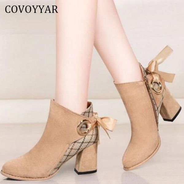 boots covoyyar women boot thick high heels elegant bowknot casual shoes woman pointed toe pumps gingham ankle wbs4097, Black
boots covoyyar women boot thick high heels elegant bowknot casual shoes woman pointed toe pumps gingham ankle wbs4097, Black